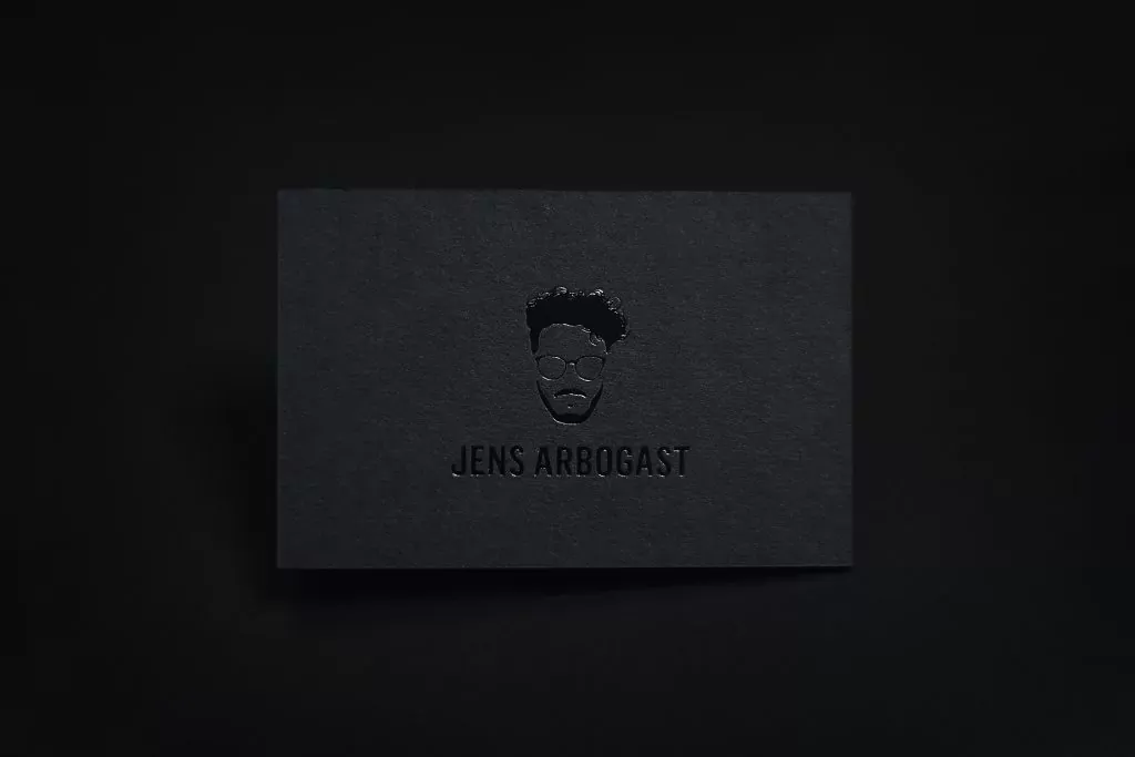 All Black Visitenkarten – Ansicht 3